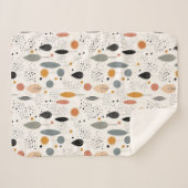 Minimalistisch Abstract neutraal patroon Sherpa Deken (Voorkant (horizontaal))