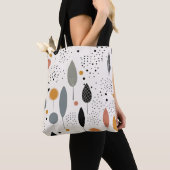 Minimalistisch Abstract Neutraal Patroon Sierkusse Tote Bag (Dichtbij)