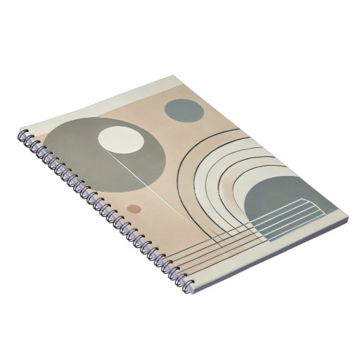 Minimalistisch Abstract Notitieboek (Rechterzijde)