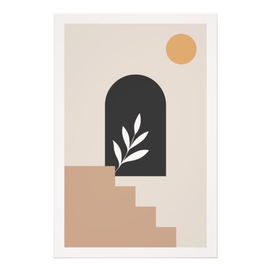 Minimalistisch abstract ontwerp foto afdruk (Voorkant)