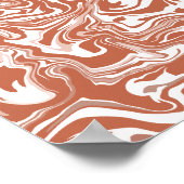Minimalistisch abstract ontwerp met terracotta tin poster (Hoek)