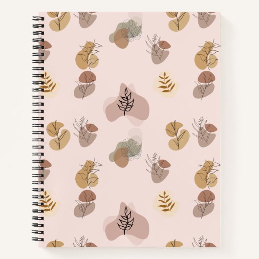 Minimalistisch Abstract patroon Notitieboek (Voorkant)