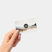 Minimalistisch Abstract patroon van natuurlijke Wa Badge (Handheld)