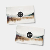 Minimalistisch Abstract patroon van natuurlijke Wa Badge (Voor- en achterkant)