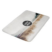 Minimalistisch Abstract patroon van natuurlijke Wa Badmat (Gekanteld)