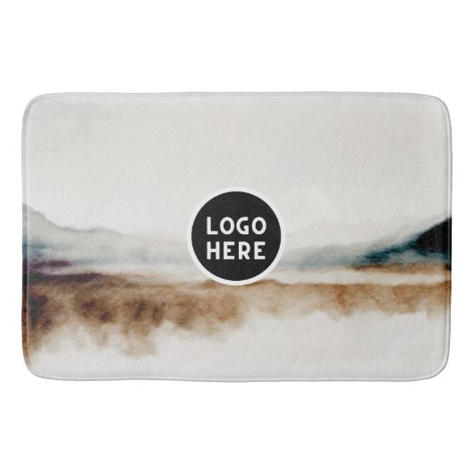 Minimalistisch Abstract patroon van natuurlijke Wa Badmat (Voorkant)