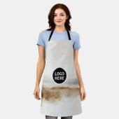 Minimalistisch Abstract patroon van natuurlijke Wa Schort (Gedragen)