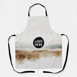 Minimalistisch Abstract patroon van natuurlijke Wa Schort