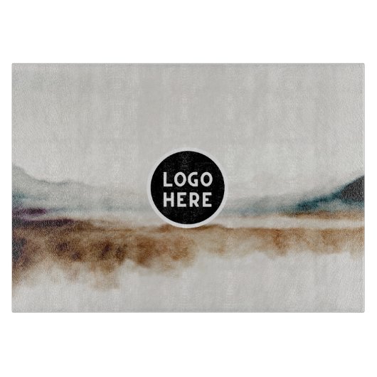 Minimalistisch Abstract patroon van natuurlijke Wa Snijplank (Voorkant)