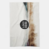 Minimalistisch Abstract patroon van natuurlijke Wa Theedoek (Verticaal)