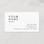 Minimalistisch Abstract patroon Visitekaartje (Achterkant)