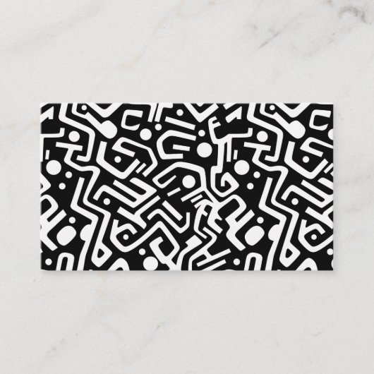 Minimalistisch Abstract patroon Visitekaartje (Voorkant)