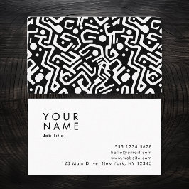Minimalistisch Abstract patroon Visitekaartje