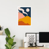 Minimalistisch Abstract Poster (Thuiskantoor)