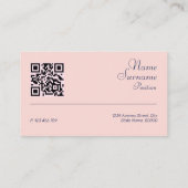 Minimalistisch abstract QR code pastel Visitekaart Visitekaartje (Achterkant)