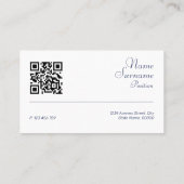 Minimalistisch abstract QR code pastel Visitekaart Visitekaartje (Achterkant)