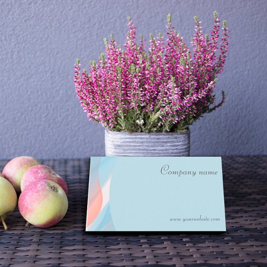 Minimalistisch abstract QR code pastel Visitekaart Visitekaartje