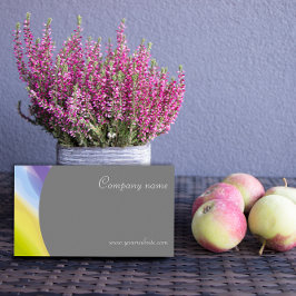 Minimalistisch abstract QR grijs lavendel Visiteka Visitekaartje