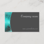 Minimalistisch abstract QR groen grijs Visitekaart Visitekaartje (Voorkant)