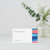 Minimalistisch abstract QR-Visitekaartje Visitekaartje (Staand voorkant)