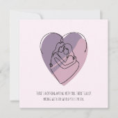 Minimalistisch Abstract silhouet van lesbisch paar Feestdagenkaart (Voorkant)