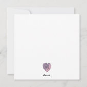 Minimalistisch Abstract silhouet van lesbisch paar Feestdagenkaart (Achterkant)