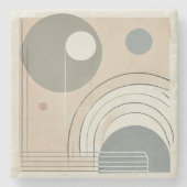 Minimalistisch Abstract stenen Onderzetter (Voorkant)