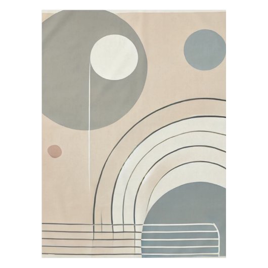 minimalistisch Abstract tafelkleed (Voorkant)
