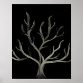 Minimalistisch Abstract Tree Wall Art Poster (Voorkant)