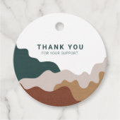 Minimalistisch Abstract Verpakkingsbedrijf Label o (Voorkant)