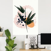 Minimalistisch Abstract zonneschijnwanddeksel Poster (Thuiskantoor)