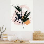 Minimalistisch Abstract zonneschijnwanddeksel Poster (Keuken)