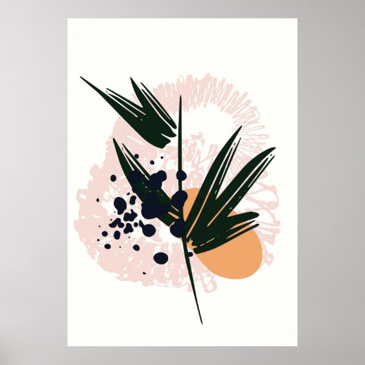 Minimalistisch Abstract zonneschijnwanddeksel Poster (Voorkant)