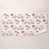 Minimalistisch Abstracte lijnkunst Vrouwenpatronen Badhanddoek (Badhanddoek)