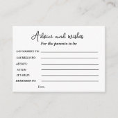 Minimalistisch advies en wensen voor de ouder (Voorkant)