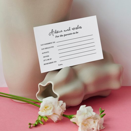 Minimalistisch advies en wensen voor de ouder