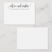 Minimalistisch advies voor kalligrafie en wenst Ka (Voorkant / Achterkant)