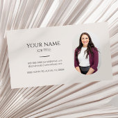 Minimalistisch Afbeelding Foto Professioneel Moder Visitekaartje