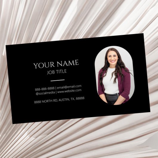 Minimalistisch Afbeelding Foto Professioneel Moder Visitekaartje