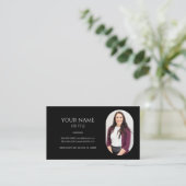 Minimalistisch Afbeelding Foto Professioneel Moder Visitekaartje (Staand voorkant)