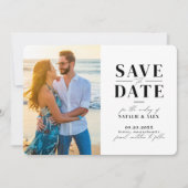 Minimalistisch Afbeelding van de QR-code van de we Save The Date (Voorkant)