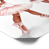 Minimalistisch afro black ballerina modern voorbee poster (Hoek)