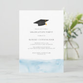 Minimalistisch Afstuderen 2024 Waterverf Afstudeer Kaart (Staand voorkant)