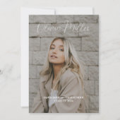 Minimalistisch Afstuderen Aankondiging Modern Afst (Voorkant)