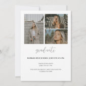 Minimalistisch Afstuderen Aankondiging Modern Afst (Achterkant)