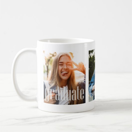 Minimalistisch Afstuderen Afbeelding Eenvoudige mo Koffiemok (Links)