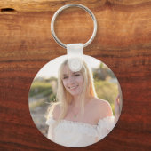 Minimalistisch Afstuderen Afbeelding Eenvoudige mo Sleutelhanger (Achterkant)