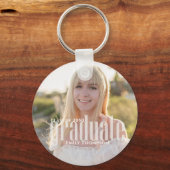 Minimalistisch Afstuderen Afbeelding Eenvoudige mo Sleutelhanger (Voorkant)