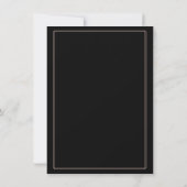 Minimalistisch Afstuderen | Blush Roze en Zwart Fo Aankondiging (Achterkant)