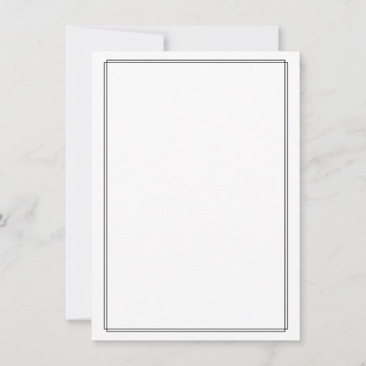 Minimalistisch Afstuderen | Classic Script Afstude Aankondiging (Achterkant)